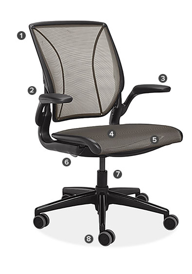 Diffrient World Black Office Chair Modern Office Chairs Task